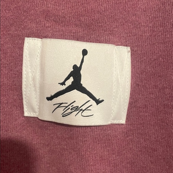 Jordan Essentials Flight hoodie light mulberry womens S 4-6 - Picture 5 of 6